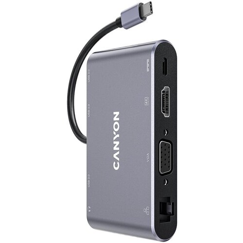 Canyon hub DS-14 8in1 4k USB-C Dark Grey Cijene