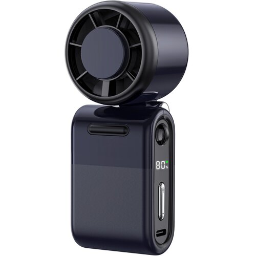INF 3-v-1 Zložljiv prenosni ventilator &ndash; USB, zaslon, 5-stopenj, 3000mAh Black, (5000310471) Cene