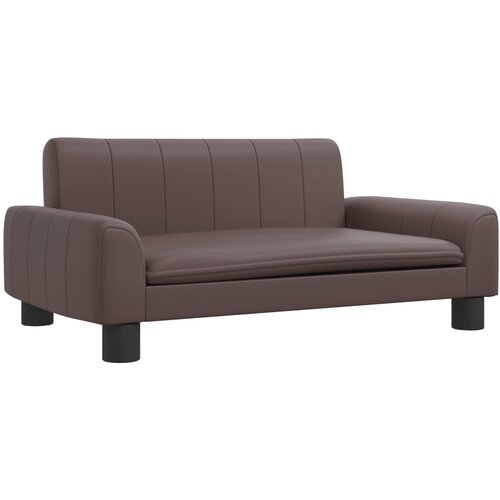Maison Chic Otroški kavč - Otroški divan - Otroški sedež rjav 70x45x30 cm umetno usnje, (21729584) Cene