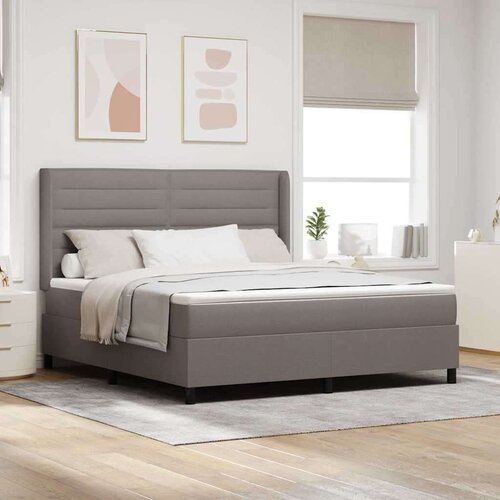 vidaXL Postelja z vzmetnico z vzmetnico Taupe 180 x 200 cm blago - - taupe - 86.79 - 180 x 200 cm - Cene