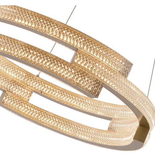  LED luster na sajli TARJA LED/36W/230V 3000/4000/6000K prečnik 60 cm zlatna Slike