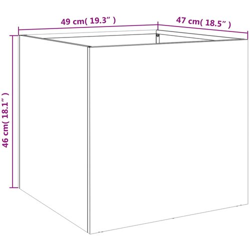  Sadilica crna 49 x 47 x 46 cm od čelika Slike