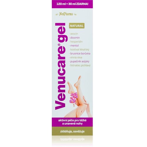 MedPharma Venucare gel natural gel za utrujene noge 150 ml Slike