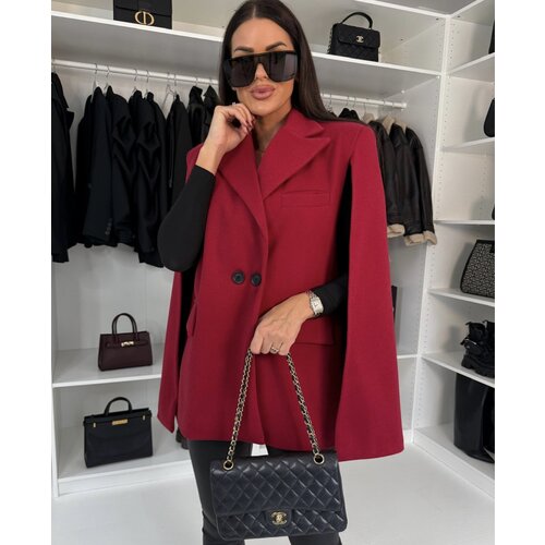 Beloved Addyson poncho plašč bordo Cene
