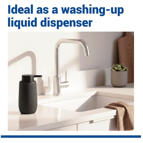 Wenko Crni plastičan dozator sapuna 400 ml Fablo &amp;ndash; Slike
