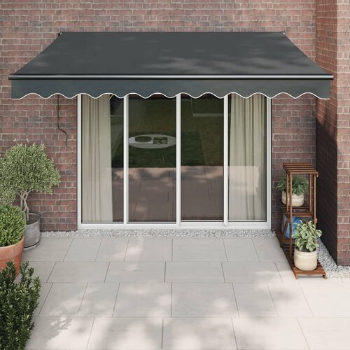 vidaXL Tenda na uvlačenje antracit 3 5 x 2 5 m od tkanine i aluminija Cijene