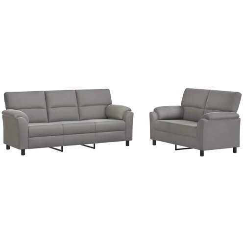  Set sofe 2 pcs Svjetlosiva Bar&amp;scaron;un - Svjetlosiva 2-sjedalo (120 cm) + 3-sjedalo Slike