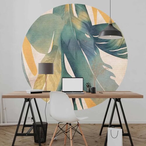  Okrugla fototapeta - Watercolour tropics 280x280 Slike