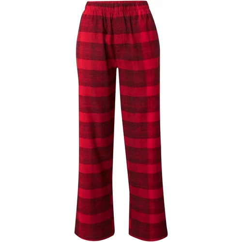 Calvin Klein Underwear Pidžama hlače crvena / tamno crvena