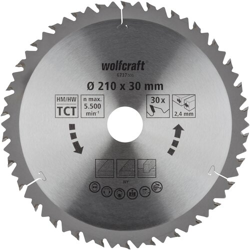 Wolfcraft Kružna testera za ručne cirkulare, HM, 210mm 6737000 Cene