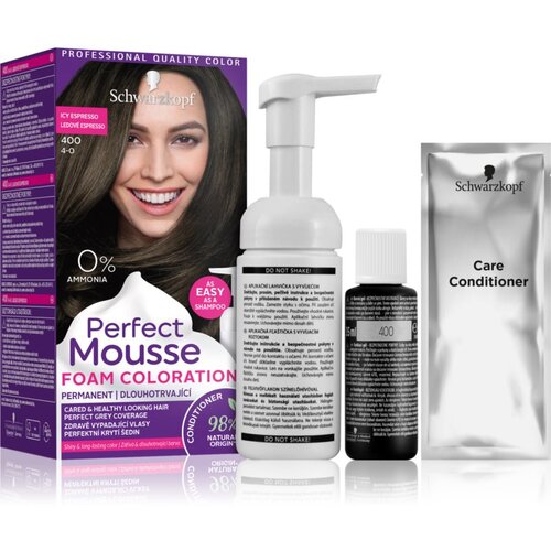 Schwarzkopf Perfect Mousse permanentna barva za lase odtenek 400 Icy Espresso Cene