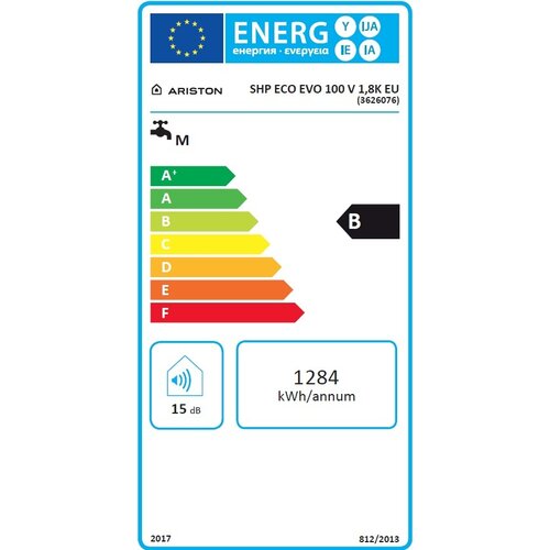 Ariston električni grelnik vode shape eco evo 100 v 1.8 k eu (3626076) Slike