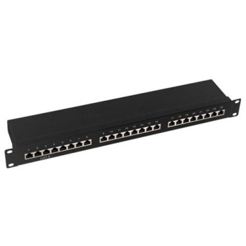 Owire 19''/1U Cat6A 24 porta patch panel Cene