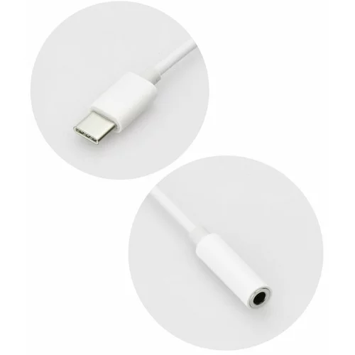 Mobiline Adapter USB Type-C --> Audio 3_5mm za beli