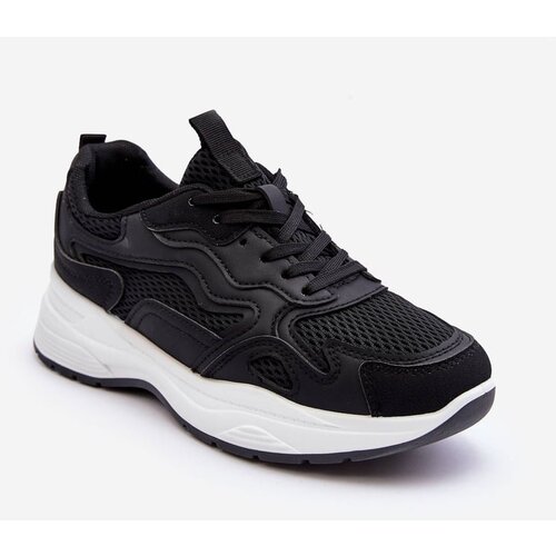 Kesi Women's sports sneakers on the platform black and white Lomare Slike