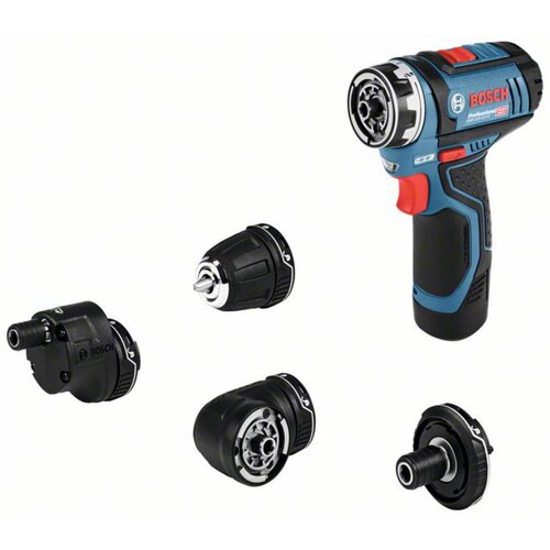 Bosch Professional GSR 12V-15 FlexiClick 06019F6000 akumulatorski vrtalni vijačnik 12 V 2 Ah Li-Ion vklj. 2 akumulatorja\, vklj. polnilnik\, vklj. oprema\, vklj. kovček, (21512441) Cene