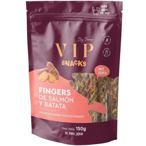 TRAMP pribolj&scaron;ki za pse VIP Fingers Losos & Sladki krompir, 150 g Cene