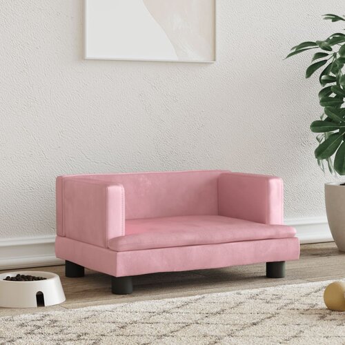 vidaXL Krevet za pse ružičasti 60 x 40 x 30 cm baršunasti Cijene