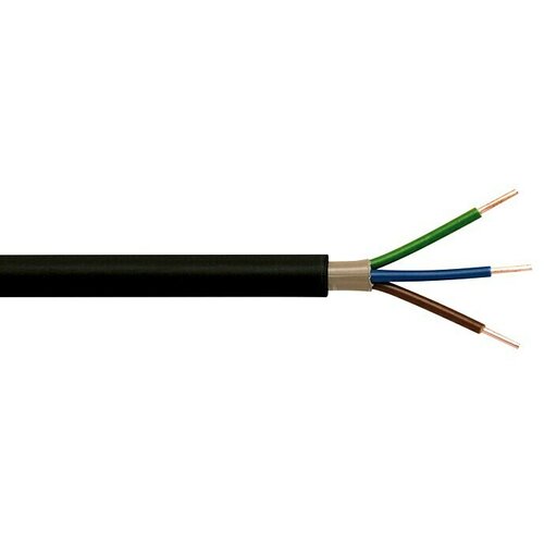  Zemeljski kabel NYY-J 3x2,5 mm² (NYY-J, 3, 2,5 mm², 25 m, Črne barve) Cene