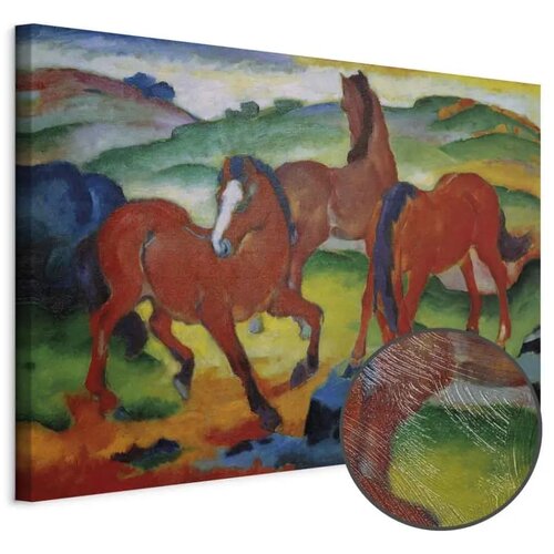  Slika - Franz Marc – The Red Horses (Grazing Horses IV) 120x80 Premium Print Cene