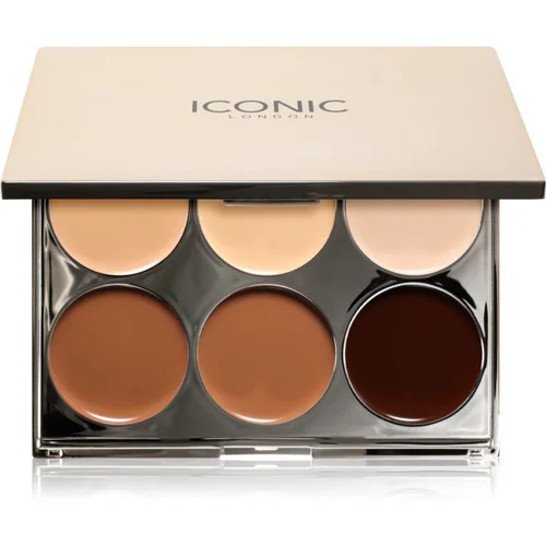 ICONIC London Multi-Use Sculpting Palette večnamenska paleta za obraz 6x2 g