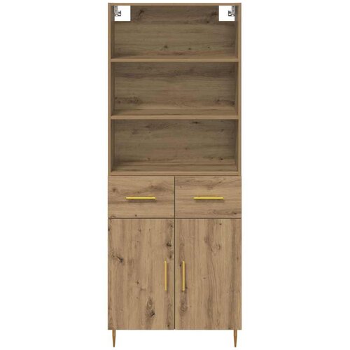  Highboard Umjetnički hrast 69,5 x 34 x 180 cm Konstruirano drvo Slike