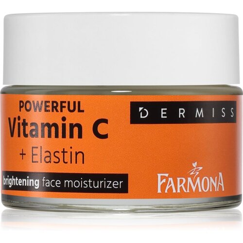 Farmona Dermiss Powerful Vitamin C + Elastin krema za obraz za osvetljevanje kože in hidratacijo 50 ml Slike
