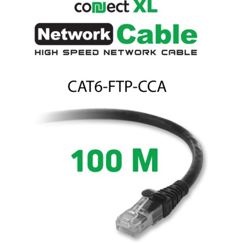Connect Xl Mrežni FTP kabl, CAT6, CCA, 100 met. &amp;ndash; Cat6e FTP CCA (dark gray) Slike