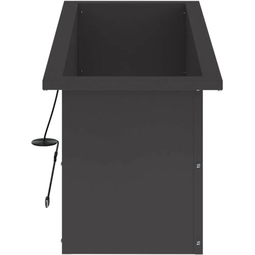  Vrtna posuda za sadnju s LED svjetlom 2 kom. Crna - Crna 30 x 80 x 30 cm 2 Slike