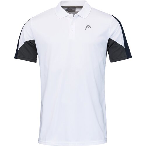 Head Pánské tričko Club 22 Tech Polo Shirt Men White/Dark Blue L Slike