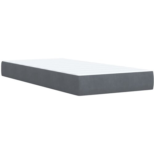 Box spring krevet s madracem tamnosivi 90x190 cm bar&amp;scaron;unasti Slike