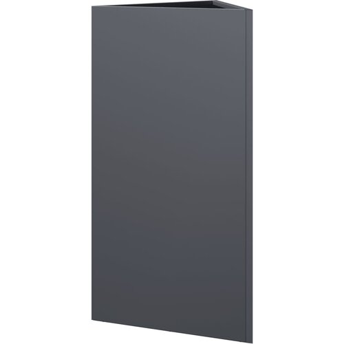  Vrtne sadilice 2 kom antracit trokutaste 40x34,5x75 cm čelične Slike