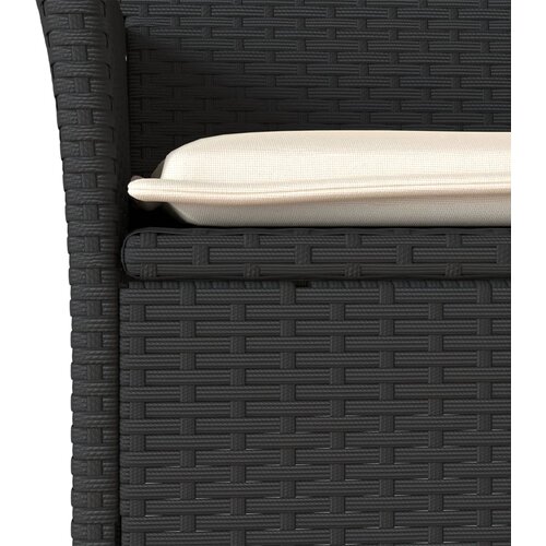  3-dijelni vrtni blagovaonski set s jastucima poliratan i staklo Slike