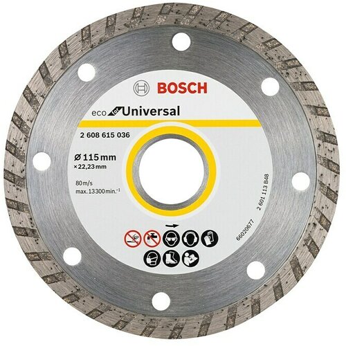 Bosch Dijamantna rezna ploča Eco for Universal (Promjer rezne ploče: 115 mm, Visina segmenta: 7 mm) Cijene