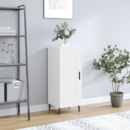 VidaXL Komoda bijela 34 5 x 34 x 90 cm od konstruiranog drva Slike