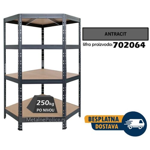  polica metal-medijapan pro EB30 180x90x90x45cm 4x250kg Slike