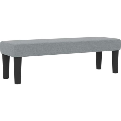 Krevet s madracem Set od 2 Siva Tkanina 140 x 190 cm Madrac Slike