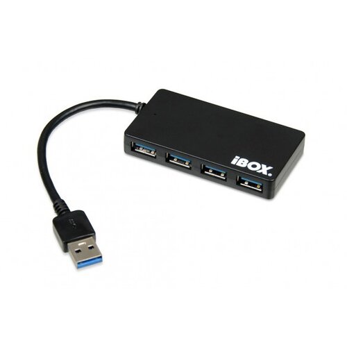 IBox IUH3F56 interface hub USB 3.2 Gen 1 (3.1 Gen 1) Type-A 5000 Mbit/s Black Slike