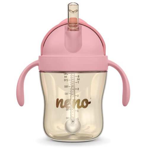 Neno BEBESITO bočica sa slamkom 240 ml, roza Slike