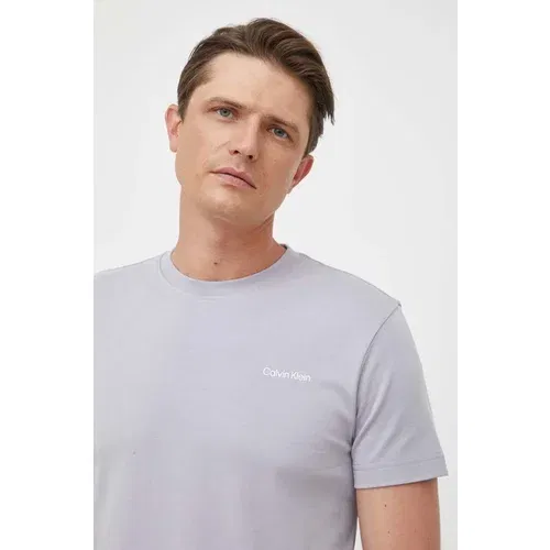 Calvin Klein Pamučna majica boja: siva, glatki model