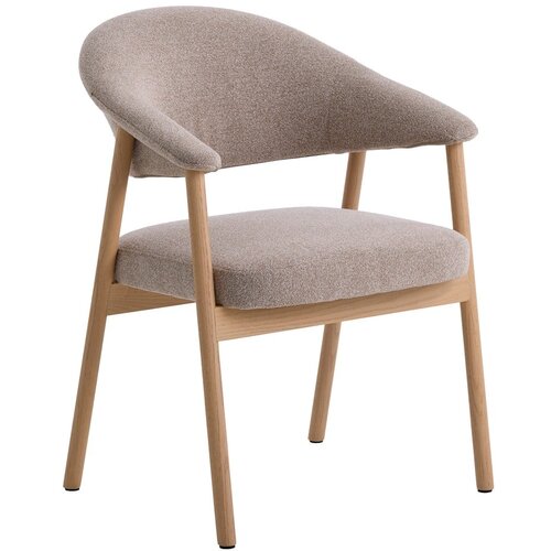 Unique Furniture Bež blagovaonske stolice u setu s naslonima za ruke 2 kom od punog hrasta Elk – Cijene