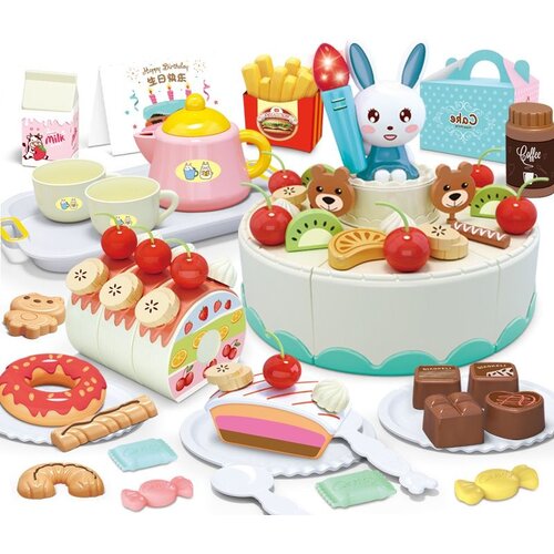 Woopie slastičarna rezanje rođendanske torte + set za čaj 85 kom. Slike