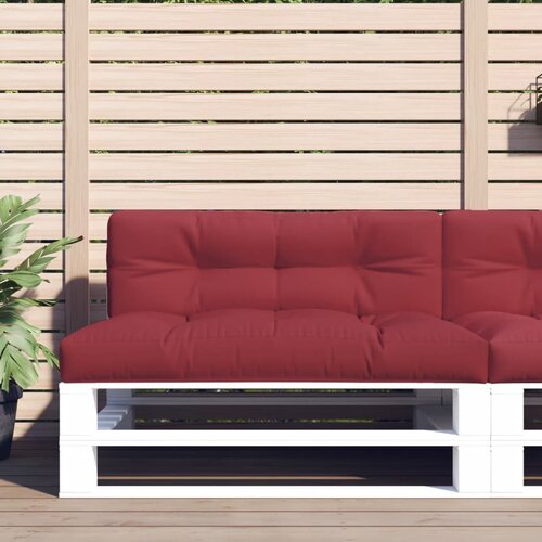 vidaXL Blazina za kavč iz palet vinsko rdeča 120x40x12 cm Cene
