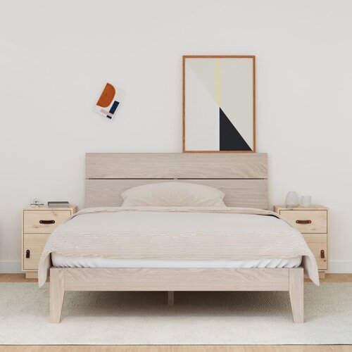 vidaXL Nočna omarica 2 kosa 40x34x55 cm trdna borovina Cene
