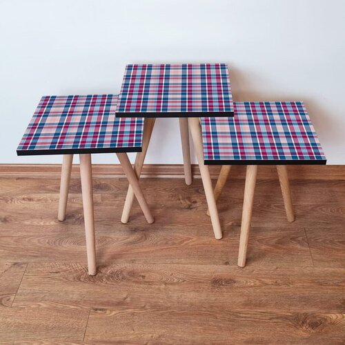 Hanah home set klub stočića 3Shp187, 3 komada, Svetloroze Cene