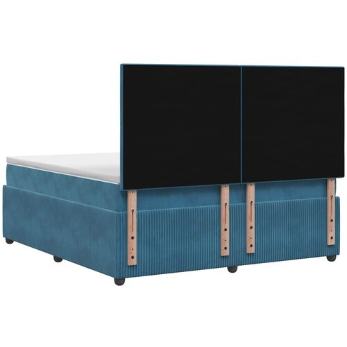  Boxspring krevet s madracem Plava 140 x 190 cm Bar&amp;scaron;un Slike