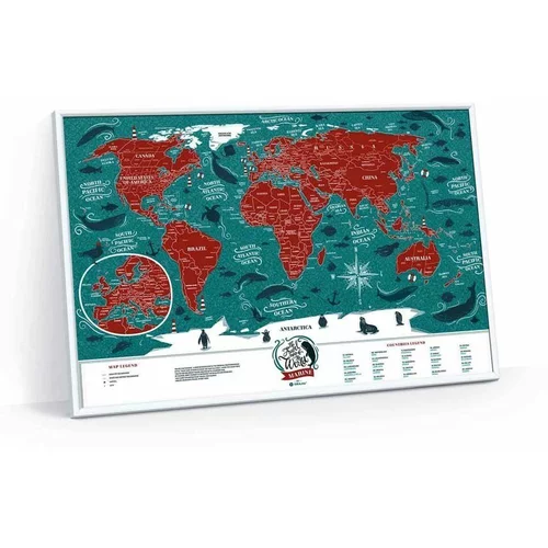 1DEA.me Karta strugalica Travel Map Marine World