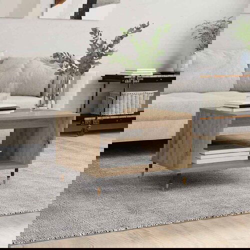 vidaXL Klubska miza artisan hrast 60 x 50 x 40 cm Konstruiran les Cene