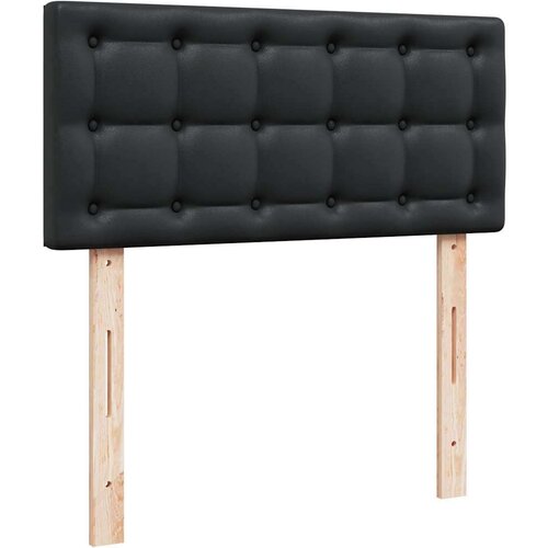VidaXL otomanski okvir kreveta s madracem crni 80x200cm umjetna koža Slike