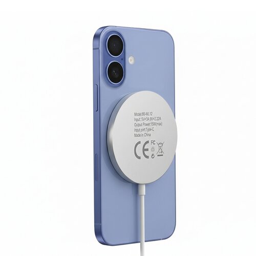 Oem Mayaxess, Polnilnik za iPhone 16 Magsafe magnetni 15W, Bela, (5000275841) Cene